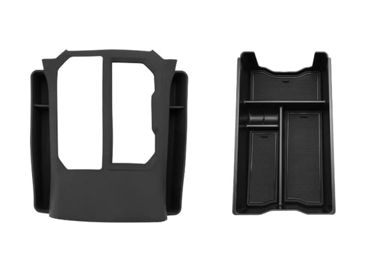 SKTU 2PCS for 2026 Toyota RAV4 Center Console Organizer for 2026+ Toyota RAV4 (LE/SE/XLE Premium/Woodland/XSE/Limited) Console Tray & Gear Shift Panel 2026 RAV4 Accessories Passenger Side Storage Box - color: 2026+ RAV4 Type1