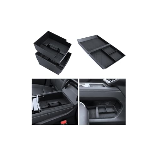 for 3PCS Double Layer Center Console Armrest Organizer&Lower Console Organizer Compatible with 2024-2026 GMC Acadia Storage Box Console Organizer ABS Materials - color: Acadia 24-26 Lower Center+Armrest Tray 3PCS