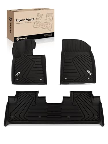 YHTAUTO Floor Mats Compatible with Lexus RX350/RX450h 2016-2022, RX350L/RX450hL 2018-2022, TPE Floor Liners All-Weather Protection Custom Fit, 1st & 2nd Row, Set of 3 - size: For 2016-2022 RX
