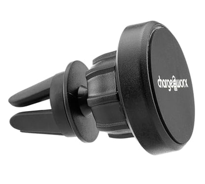 CHARGEWORX Universal Car Vent Phone Holder, Adjustable 7 Inch Extendable Cell Stand Mount for iPhone Pro Max, Samsung, Pixel & Android, 360 Rotation Secure Automobile CarMount, Black