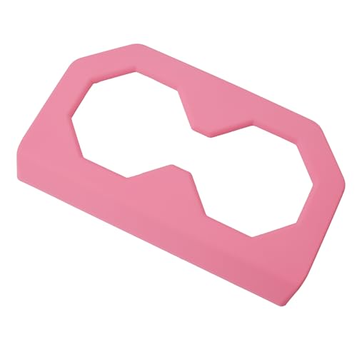Barong for Tesla Cybertruck Accessoriess Interior Stickers Car Rear Seat Cup Holder Cover Trim Frame Decal Pink - color: Rear Seat Cup Holder Cover Trim Frame