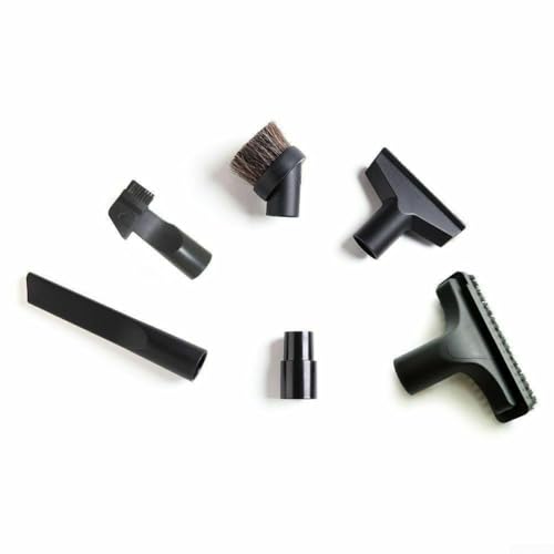 6-in-1 Vacuum Cleaner Nozzle Kit With Crevice, Dusting & Upholstery Tools For 32Mm 35Mm Hoses, For Home Car Furniture Corners Blinds Cleaning Accessories