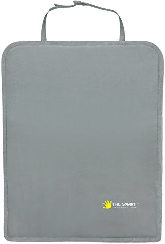 Luxury Clean-Edge Kick Mat - Seat Back Protector and Seat Cover with Invisible Strap and Stiff Edging (1 Mat)