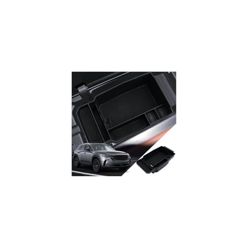 for CX-50 Center Console Organizer 2023 2024 2025 2026 Mazda CX50 Accessories Armrest Tray Middle Storage Box Insert Container Durable ABS Plastic - size: for 2023-2026 Mazda CX-50