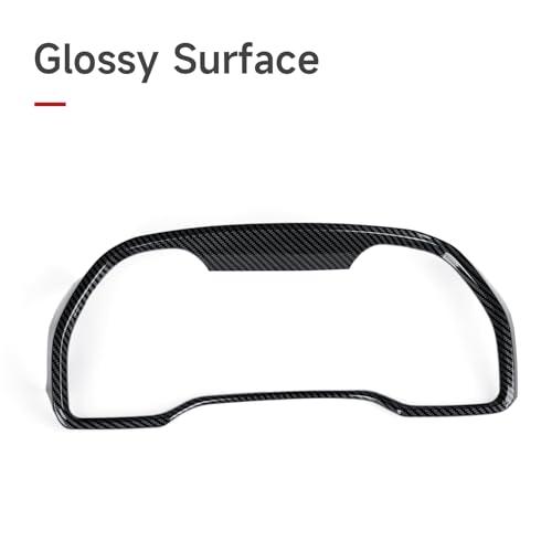 Car Speedometer Surround ABS Sticker Carbon Fiber Decal Cover Interior Trim Accessories for Toyota 4Runner SUV 2010-2025 Black - color: Speedometer Surround