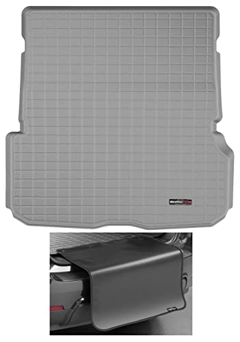 WeatherTech Cargo Trunk Liner with Bumper Protector for Mercedes AMG GLS 63, GLS-Class, AMG GLS 63 SUV - Behind 2nd Row w/Bumper Protector (421329SK), Grey - color: Grey