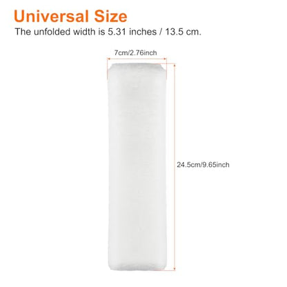 HARFINGTON 2pcs Car Seat Belt Pad Soft Fiber Seatbelt Shoulder Strap Covers Comfortable Driving Cushion Universal Car Accessories for Car, White - color: White