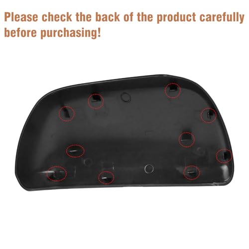 Moonlinks Compatible with 2012 2013 2014 2015 2016 2017 2018 2019 2020 Toyota Sienna Left Driver Side Mirror Cover Replacement, Gray Left Side Clip-on Mirror Cap Replaces for 87945-08021-B1 - color: Left Gray