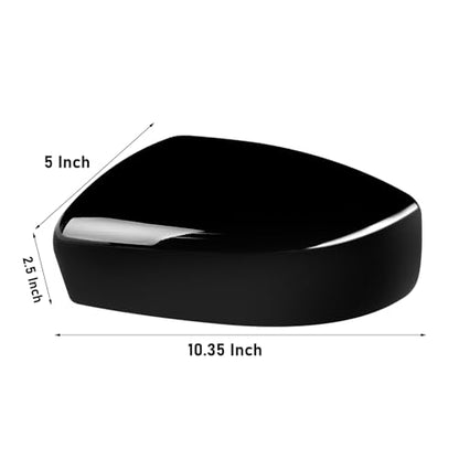 Moonlinks Compatible with Nissan Sentra 2013 2014 2015 2016 2017 2018 2019 Left Side Mirror Cover Replacement, Glossy Black Left Driver Side Door Rearview Mirror Cap Trim - size: Left Black