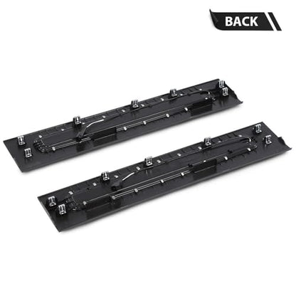 G-PLUS LED Illuminated Platinum Door Sill Plates Compatible with Ford F250 F350 F450 F550 Super Duty Crew Cab Only 2017-2022 Left and Right Door Sill Protector HC3Z-2613208-AA HC3Z-2613209-AA - size: 17-22 Ford F250