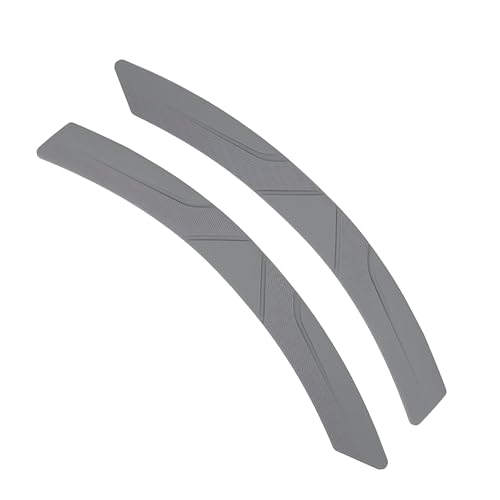 2 PCS Car Wheel Eyebrow Strips, Thickened Anti Collision Arch Lip Trim Strips, Self Adhesive Car Wheel Eyebrow Protector, Universal for Most Vehicles (Gray) - color: Gray