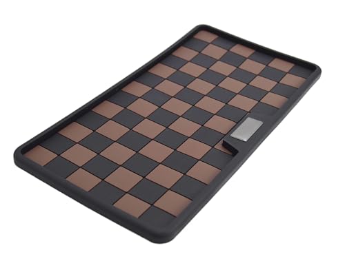 Checkered Anti-Slip Rubber Gripper Pad Tray Mat for Key Fob Sunglasses Cell Phone, Heat-Resistant on Dashboard or Armrest Interior Accessories Washable - color: Brown Checkered, size: with Raised Edge