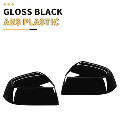 MAXDOM Side Mirror Cap Compatible with Tesla 2025+ Model Y Juniper (Gloss Black, Model Y Juniper 2025+) - color: Gloss Black
