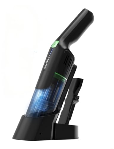 Aspiron Cordless Handheld Vacuum, 24KPA Powerful Car Vacuum, 2-Speed, 2 Charging Methods, Wireless Charger, Ergonomic Handle, Portable Rechargeable Vacuum Cleaner for Car, Home, Black Green - color: Black Green