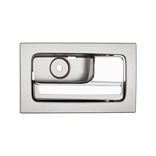 Gledewen Interior Door Handle, Compatible with 2009-2014 Ford F150, Front/Rear Inside Right Passenger Side | CL3Z-1522600-GA 9L3Z-1522600-CB 90825 | Chrome Lever Gray Housing Inner Handle - color: Chrome Inner Right