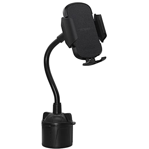 Car Cup Holder Phone Mount,Cup Holder Car Phone Holder Universal Adjustable Gooseneck Car Mount Cradle Compatible with iPhone 13/12/XS/X, Samsung Galaxy S20/S10,Huawei,OnePlus,etc. (Black)