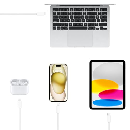 6FT USB C CarPlay Cable Compatible for IPhone 17/16E/16/15, 17Air, 15 16 17 Pro Max, Plus Charger Charging Cord, 2pack USB A to USB C Woven Cable for AirPods 4, AirPods Pro (2nd/3rd Gen) Charger Cord - size: 6FT, style: USB A to USB C 2pack