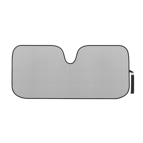 Motor Trend Front Windshield Sun Shade - Accordion Folding Auto Sunshade for Car Truck SUV - Blocks UV Rays Sun Visor Protector - Keeps Your Vehicle Cool - 58 x 24 Inch (Gray) - color: Gray, size: Standard (58x24)