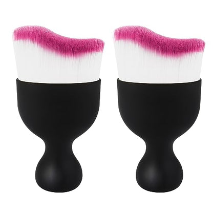 Car Interior Cleaning Brush Car Duster Interior with Ultra Soft Bristles Auto Detailing Brushes Dusting Car Accessories for Dashboard, AC Vents, Leather, Scratch-Free (2Pack_Red) - size: 2Pack_Red