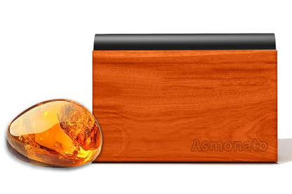 Car Air Freshener-The Original Wood Air Freshener for Visor Clip - Long Lasting Car Odor Eliminator and Scent Diffuser for Cabin, Truck & SUV-Includes 1 Metal Clips-Amber