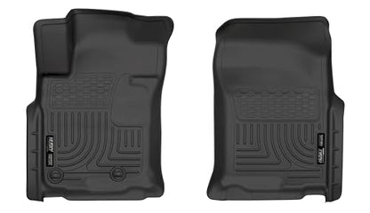 Husky Liners Weatherbeater Floor Mats | Fits 2010-2013 Lexus GX460; 2010-2012 Toyota 4Runner | Front Row, 2-pc Black - 15571 - style: 2010 - 2012 4Runner, 2010 - 2013 GX360 - Front Row