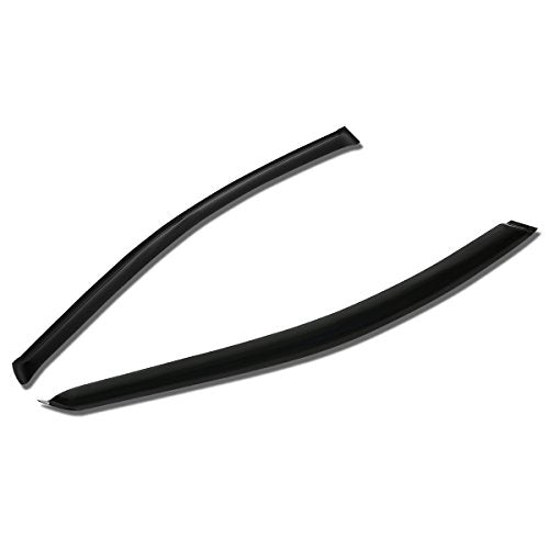 Auto Dynasty Window Visors Compatible with 06-11 Honda Civic Coupe, Pair of Tape-On Side Window Vent Visor Deflectors Rain Guard, Glossy Dark Smoke - size: 06-11 Honda Civic Coupe