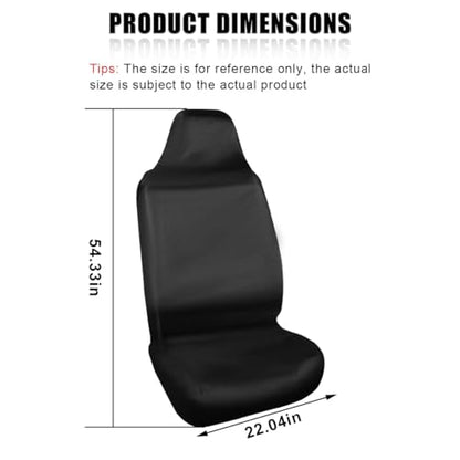 2PCS Car Seat Cover Protector, Waterproof Stain Resistant Auto Front Seat Protectors, Universal Dustproof Vehicle Interior Seats Covers for Cars, SUVs, Trucks (2PCS/Front) - size: 2PCS/Front