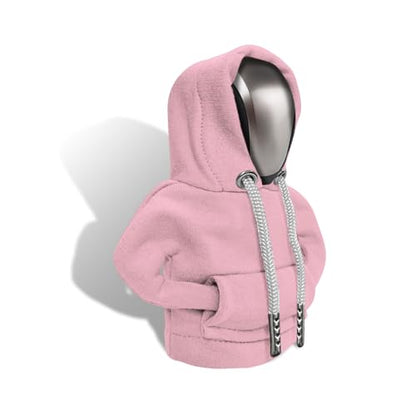 Gear Shift Hoodie, Gear Shift Cover, Fashionable Hoodie Automotive Gear Shift Knob Protector, Car Accessories Mini Sweater Gear Shift Knob Cover for Car Gear Shift Levers (Pink) - color: Pink