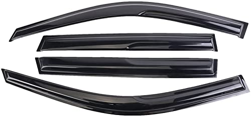 Tape-On Window Visors Deflectors Rain Guards 4 Piece Set ‎Compatible with 2011-2023 Dodge Durango 94267 - size: 2011-2023 Dodge Durango