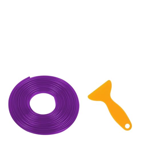 Wuyaoyao 5M/16.4Ft Car Interior Molding Strips, Automotive Interior Decorative Molding Line Trim Strip, Aesthetic Vehicle Door Panel Dashboard DIY Flexible Strip with Installing Tool (Purple) - color: Purple