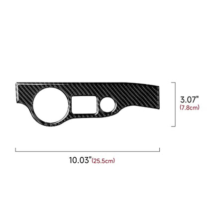 Car Headlight Switch Control Cover Decals for 2011-2023 Chrysler 300 / 300C / 300S / Limited/Touring/Base Accessories Carbon Fiber Stickers - color: Headlight Switch Cover Trim