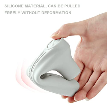 Door Levers Handle Cover, 2 PCS Anti-Collision Anti Static Electricity Door Handle Silicone Protective Cover for Children protectoin (Grey) - color: Grey