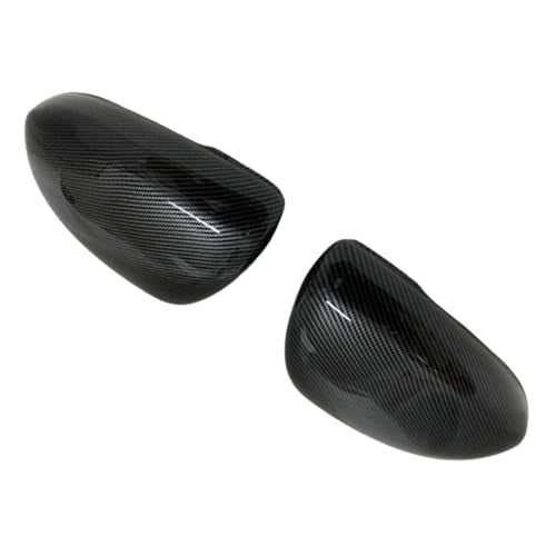Riloer Side View Mirror Cover, 2 Packs Car Rearview Mirror Cover Cap Replacement, Compatible with Vauxhall Corsa D 2006-2014 13187632 (Carbon Fiber Look Finish) - color: Carbon Fiber Look Finish