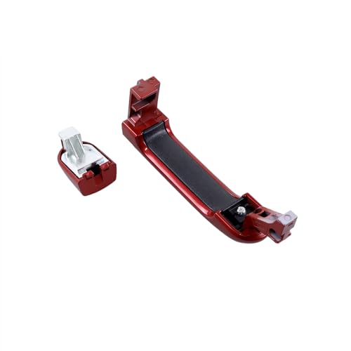 Red 1 Lot 4 Doors Exterior Handle Door Outer Handle Compatible with Nissan Versa 2007-2012 - color: Red