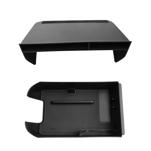 LUWU for 2025 Toyota RAV 4 Accessories Compatible with 2019 2020 2021 2022 2023 2024 2025 Toyota RAV 4 Front Center Console Organizer, Armrest Storage Box Insert Tray ABS Material 2-Pack - color: 2019-2025 RAV 4 Armrest Organizer Set 2PCS