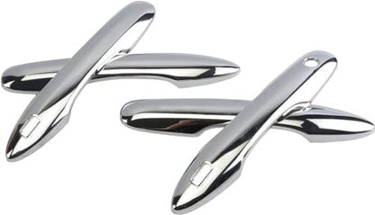 Chrome Door Handle Cover Compatible with Toyota 2018-2023 Camry/ 2019-2022 Corolla/ 2019-2022 Avalon/ 2016-2019 Pruis Hatchback with 2 Smart Keyholes