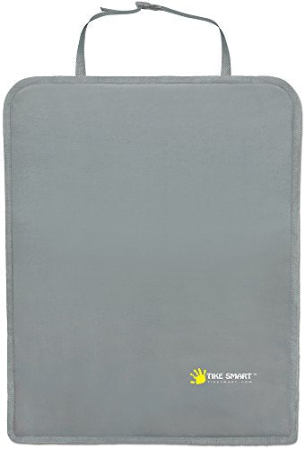 Luxury Clean-Edge Kick Mat - Seat Back Protector and Seat Cover with Invisible Strap and Stiff Edging (1 Mat)