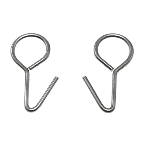 Car Seat Cover Hooks 50pcs Steel Vehicle Seat Pad Fixing Hanger Metal Hooks Car Seat Cover Part, Silver Tone