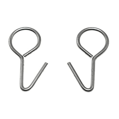 Car Seat Cover Hooks 50pcs Steel Vehicle Seat Pad Fixing Hanger Metal Hooks Car Seat Cover Part, Silver Tone