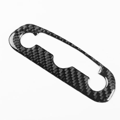 Black Carbon Fiber Compatible with Chevrolet/Chevy Malibu 2016 2017 2018 2019 2020 2021 2022 2023 2024 2025 Accessories Car Headlight Dimmer Dome Lamp Switch Cover Interior Trim Decal -A - color: Headlight Switch -a