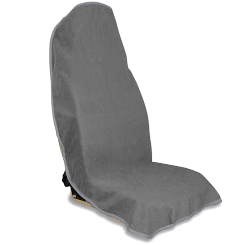 Waterproof Car Seat Cover for Front Seats, Protector for Cars SUVs Trucks, Sweat Towel Seat Covers Bucket for Gym,Workout,Beach,Hiking,Running Swimming(Grey, 1PC) - color: Grey, size: 1PC Front Seat Towel