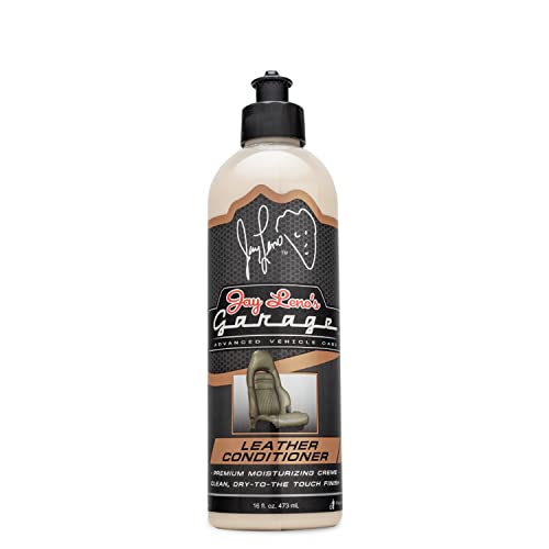 Jay Leno's Garage Leather Cleaner and Conditioner for Car Interior – Advanced Car Seat Leather Cleaner and Conditioner, Auto Leather Care Kit for Interior Detailing and Upholstery Cleaning - style: Treatment Kit