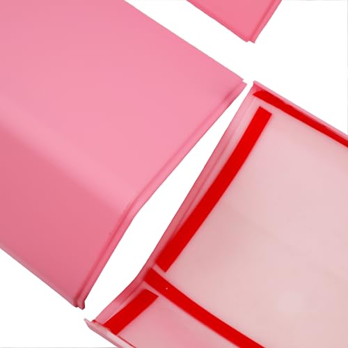 Barong for Tesla Cybertruck Accessoriess Interior Stickers Car Central Control Dashboard Panel Cover Trim Frame Decal Pink - color: Central Control Dashboard Panel Cover 3pcs