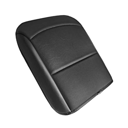 Muslogy Center Console Armrest Cover Fit for Ford F150 2021-2025 2026 Accessories, Comfort Armrest Pad Console Lid Cushion Vegan Leather Regular Thick(Bucket Seat ONLY) - size: 2) 21-25 |F150| Bucket Seat, Regular