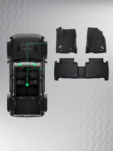 YHTAUTO Floor Mats Fit 2015-2021 Lexus NX /NX200t /NX300 /NX300h, TPE Floor Liners All-Weather Protection Custom Fit, 1st & 2nd Row, Set of 3 Black - size: For 2015-2021 Nx