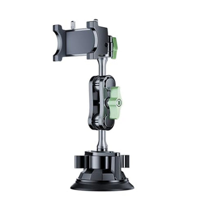 Suction Cup Phone Mount, Ultra-Stable Phone Holder for Vlog Shooting, 360 Rotation for Windshield, Roof Glass, Car Window, Fit for All Smartphones - style: Standard