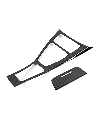 Carbon Fiber Style Center Console Gear Shift Panel Trim – Auto Accessory for BMW 3 Series E90 E92 (2005-2012)