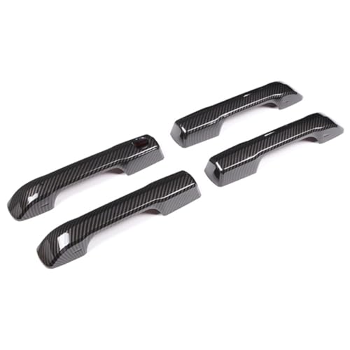 Car AccessoriesExterior Side Door Handles Cover Trime Without Smart Keyhole Compatible with Toyota Tundra/Sequoia 2026 2025 2024 2023 2022 (Carbon Fiber) 4PCS ABS - color: Carbon Fiber