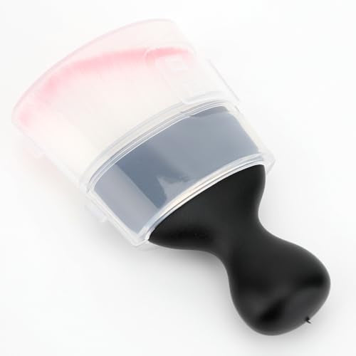 Car Detailing Brush, Soft Bristle Cleaning Brush, Scratch-Free Auto Duster Tool for Dashboard, Air Vents, Leather & Interior Cleaning (Black&Pink with Cap) - color: Black&Pink with Cap
