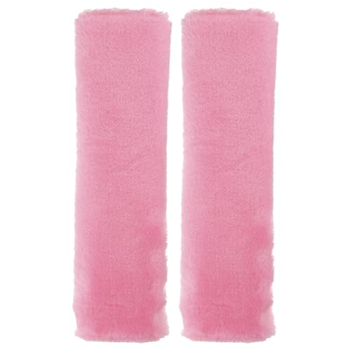 HARFINGTON 2pcs Car Seat Belt Pad Soft Fiber Seatbelt Shoulder Strap Covers Comfortable Driving Cushion Universal Car Accessories for Car, Pink - color: Pink